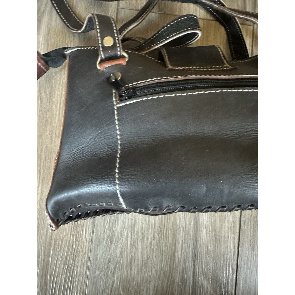 Vintage Leather Elephant Print Handbag - Picture 8 of 14